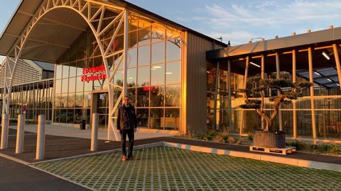 Le tout nouveau concept de La grande pépinière de Quimper remplace une pépinière originelle classique, celle de la famille Guerrot. ©Odile Maillard